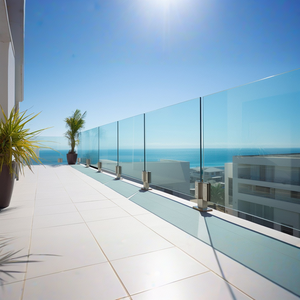 Vendita calda in lega di alluminio ringhiera di vetro recinzione ringhiera del balcone disegni - Product Image 4