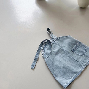 Baby girl <span class=keywords><strong>jeans</strong></span> Casuali di Modo del vestito Denim bambini jean vestito casuale - Product Image 4