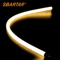 Ruban LED néon rond 360° DC 12V 24V flexible, bande néon 22 mm, tube en silicone, lumière IP67