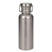 Bouteille d'eau en titane pur à paroi simple, grande capacité, portable, pour la randonnée, le cyclisme, le camping, les voyages, tasse à eau en titane