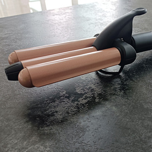 Triple Tube Hair Curler With Ionic Technology 360 Degree Swivel Cord Anti Scald Handle Cool Tip For Quick Styling - Product Image 3