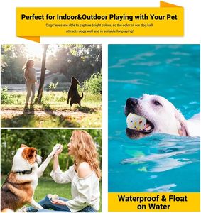 Jouet pour chien, balle pour chiens agressifs, durable, écologique, rebondissante, légère, flottante, en matériau ETPU - Product Image 6