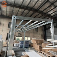 Structure de conteneur intégrée détachable et configurable en acier galvanisé durable, prix usine