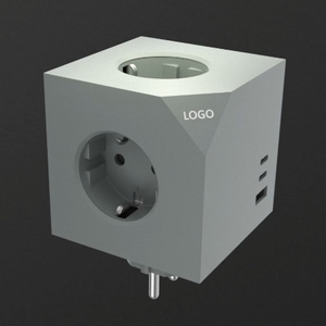 ปลั๊กพ่วงป้องกันไฟกระชาก 3 ช่อง AC PD20W พร้อมพอร์ต USB สำหรับชาร์จไฟ ดีไซน์ทันสมัย หลายช่องเสียบ 16A สำหรับบ้านและสำนักงาน - Product Image 1