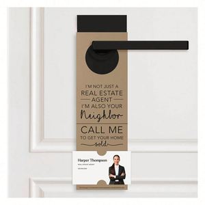 Impresión de Cartulina Personalizada para Marketing Inmobiliario, Flyers y Colgadores de Puerta con la Frase 'Hola, no soy solo un agente inmobiliario' - Product Image 6