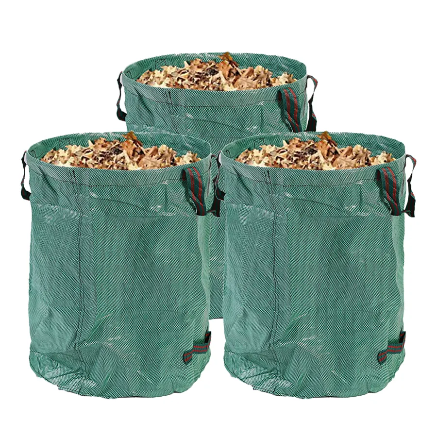 Zware Gazon En Blad Tuin Afval Tas Yard Afval Tas Duurzaam Herbruikbare Blad Container Pop Up Gras Bin