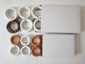 Anillas <span class=keywords><strong>de</strong></span> madera vintage lisas y económicas para cortinas pesadas, estilo bohemio, para colgar cortinas. - Product Image 5