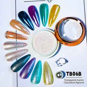 Polvo <span class=keywords><strong>de</strong></span> Titanio Cromado Aurora Camaleón Bojun TB06B, Recubrimiento en Puntos, 45-55um, Pigmento Fino para Arte <span class=keywords><strong>de</strong></span> Uñas con Efecto Espejo, MSDS, Venta al Por Mayor - Product Image 1
