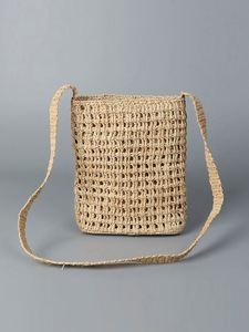 Bolso de Rafia Hecho a Mano para Mujer, Bolso de Playa Tejido de Paja, Nuevo 2025 - Product Image 6