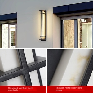 Outdoor Wall <b>Light</b> <b>Waterproof</b> Villa Chinese Courtyard Gate Aisle Terrace Outdoor Garden Front Wall Post Super Bright - Product Image 5