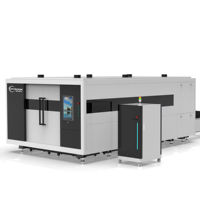 Machine de découpe laser à fibre entièrement fermée 3015 3000W CNC avec table d'échange pour tôles en acier au carbone et en acier inoxydable