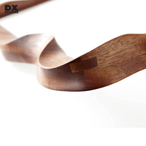 Specchio a figura intera in teak stile Mid-Century Modern DX Designs - Specchio da parete in legno con mensola portaoggetti per ingresso e camera da letto - Product Image 6