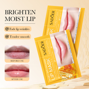 SADOER Lip Care Set Fruit Collagen Coffee <span class=keywords><strong>Aloe</strong></span> <span class=keywords><strong>Vera</strong></span> Honey Peach Coconut Cherry Serum Hidratante Lip Sleeping Maskss Beauty - Product Image 4