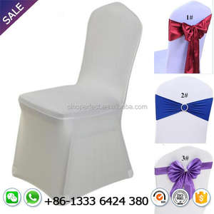 Cheap White Spandex <b>Chair</b> Cover for Wedding Banquet Hotel - Product Image 6