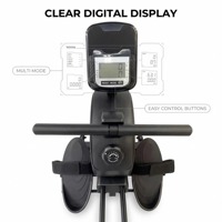 Mini rameur de gym multifonctionnel avec cadre en acier robuste pour la maison