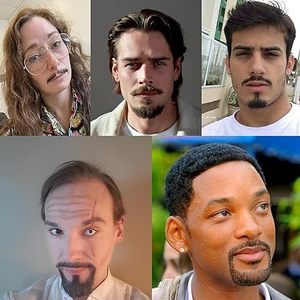 Baffo e Barba Finta <span class=keywords><strong>Realistici</strong></span> in Capelli Umani con Base in Pizzo per Uomo, Ideali per Halloween, Travestimenti Divertenti e Feste in Costume - Product Image 5