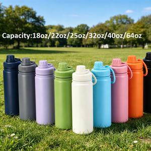 18oz/22oz/25oz/32oz/40oz/64oz Stainless Steel <b>Water</b> <b>Bottle</b> Tumbler <b>hot</b> and cold - Product Image 4