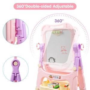 บอร์ดวาดรูปสองด้านสำหรับเด็ก,กระดานวาดรูปพับได้กระดานวาดภาพศิลปะสำหรับเด็ก - Product Image 3