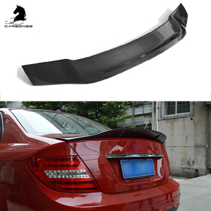 Becquet arrière en Fiber de carbone R, accessoires extérieurs de voiture, becquet arrière de coffre pour Mercedes Benz classe C W204 4 portes 2018-2013 - Product Image 2