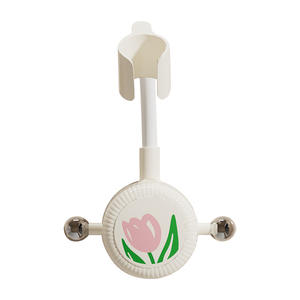 Support de pommeau de douche à ventouse Tulip, fixation murale réglable en ABS, accessoire de salle de bain - Product Image 1