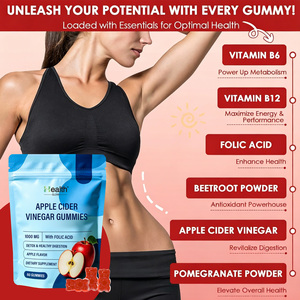 Gummies au vinaigre de cidre de pomme ACV bio avec la mère, 1000mg, Keto, Détox intestinale, Immunité, Perte de poids, Végétalien, Marque Blanche Fabriqué aux États-Unis - Product Image 2