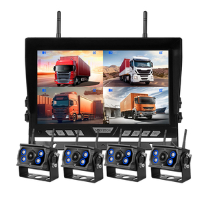 Système de caméra de recul sans fil 10,1 pouces 1CH 2CH 4CH avec moniteur DVR pour voiture et système d'assistance au stationnement avec vision nocturne infrarouge - Product Image 1