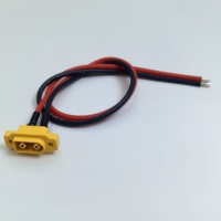 Connecteur de batterie mâle à montage sur panneau Amass jaune XT60E XT60E1-M XT60E-M XT60E-F XT60-M XT60E1 XT90 avec câble intégré