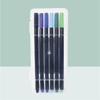 Marqueurs d'art et stylos feutres à pointe fine en plastique, forme hexagonale, pigments vifs, écriture fluide pour le dessin à la main et le journalisation