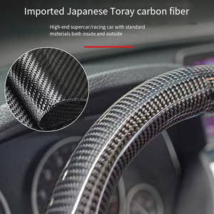 พวงมาลัยรถยนต์สำหรับ Volkswagen VW Golf 6 7 7.5 5 MK6 MK7 MK7.5 GTI Passat POLO Sport หนังคาร์บอนไฟเบอร์ - Product Image 2