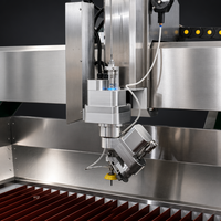 Mesin Pemotong WaterJet CNC 5 Axis Tekanan Tinggi untuk Memotong Marmer, Mosaik, dan Keramik