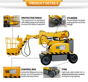 Penjualan terlaris pemetik Cherry pengangkat laba-laba artikulasi teleskopik Boom Lift Trailer dipasang <span class=keywords><strong>Platform</strong></span> kerja udara dengan nyaman - Product Image 2