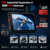 XMH32 Tablet Industri Tangguh 10.1 Inci 5G Android 13 DMR Walkie Talkie Pemindai Barcode 2D Kamera 64MP PDA
