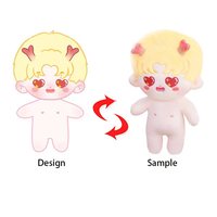 Porte-clés en peluche Kpop coréen personnalisé de 10 cm, 15 cm, 20 cm, en coton PP, poupée en peluche, produits périphériques, fabriqué à la main par le créateur