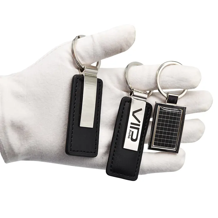 Logo key rings keyring pendant metal luxury keychain custom pu leather sublimation blank leather keychain