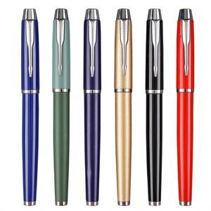 Stylo en métal à signature neutre pour le bureau, l'école et les cadeaux, logo personnalisable, article promotionnel - Product Image 3