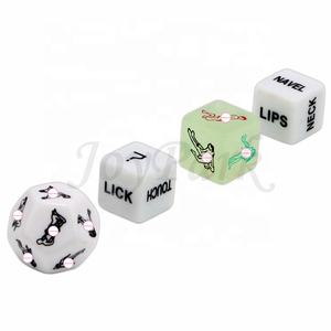 JoyParkカスタム卸売おかしいアクリル光る愛のセックスダイスセット大人のカップルゲーム暗闇で光るセクシーなゲームダイス - Product Image 2