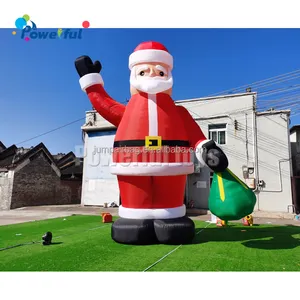 Dev noel festivali dekorasyon şişme santa noel baba şişme noel yaşlı adam