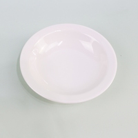 Assiette personnalisée imprimée, écologique, sans BPA, en mélamine, à bord large, style européen, pour dessert, glace, céréales, gâteau, compatible lave-vaisselle