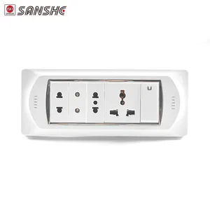 6 Bende Combinatie Switch Modulaire Socket Egypt 110V Switched Socket