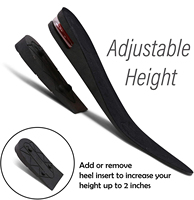 Vente chaude, 4 couches de Pvc PU, talon réglable, rehausseur de hauteur Invisible, semelles intérieures, coussin d'air, semelle intérieure Invisible