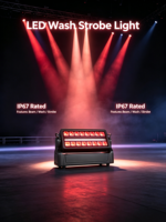 Projecteur LED mobile 600W IP67, lumière stroboscopique, étanche, DMX RGB, équipement d'éclairage de scène, montage au sol extérieur, concert, événement