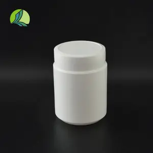 カスタマイズ可能な250mlPET HDPEホワイトプラスチックジャー広口薬瓶粉末健康製品ビンスクリーン印刷蓋直接