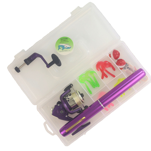 Collapsible <strong>Pen</strong> Ice <strong>Fishing</strong> <strong>Rod</strong> Spinning Reel Combo and Tackle Boxes 28-Piece <strong>Kit</strong> with Lure Line Accessories for Carp Lake Use - Product Image 6