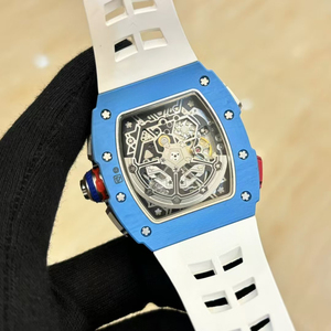 Orologio Meccanico da Uomo di Lusso Top di Gamma 2026 con Design Classico a Barile, Cassa in Fibra di Quarzo e Doppio Cronografo - Product Image 2