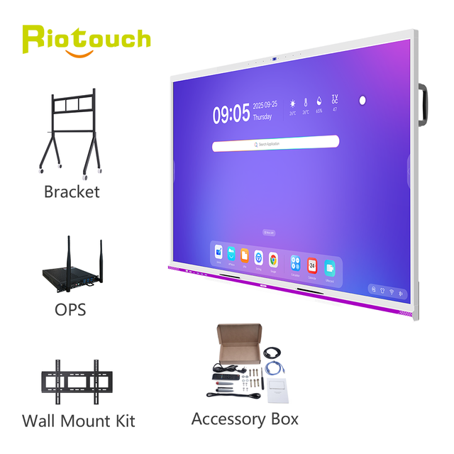 98 110 Inch Ultra Large Interactive Board Zero Bonding 4K Display Slim Bezel Smart Board for Command Center & Hall