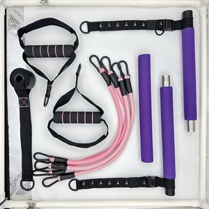 Kit de Barra de Pilates con Hebilla de Ajuste de Metal Resistente para Hombres y Mujeres, Barra de Pilates Multifuncional para Ejercicio de Cuerpo Completo - Product Image 5