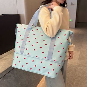 Fashionable Travel <b>Backpack</b> Gym Bag Oxford Storage Luggage Dry Wet Separation Sports Travel Bag with Zipper Shoe Compartment - Product Image 5