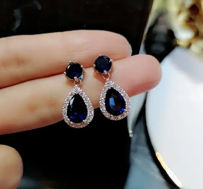 Elegant Jewelry KYED0118 Multicolor Color Zircon Earrings For Women