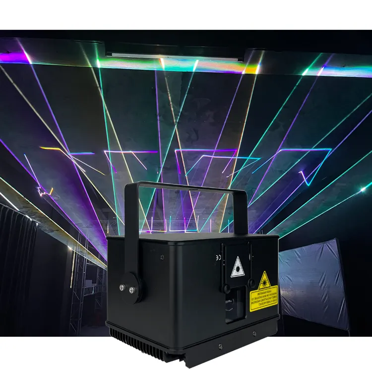 Mini luce di animazione scenica Rgb 3000Mw Laser Dmx a colori Ilda