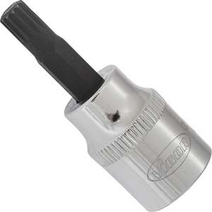 Vaso de destornillador VIGOR para tornillos con serración interna ∙ XZN ∙ V6107 ∙ Cuadrado de 3/8 pulgadas (10mm), hueco ∙ Serración interna - Product Image 1